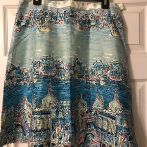 Elevenses brand printed cotton skirt.